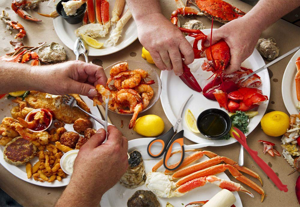 Hiware seafood tools gift-ready set for seafood lovers