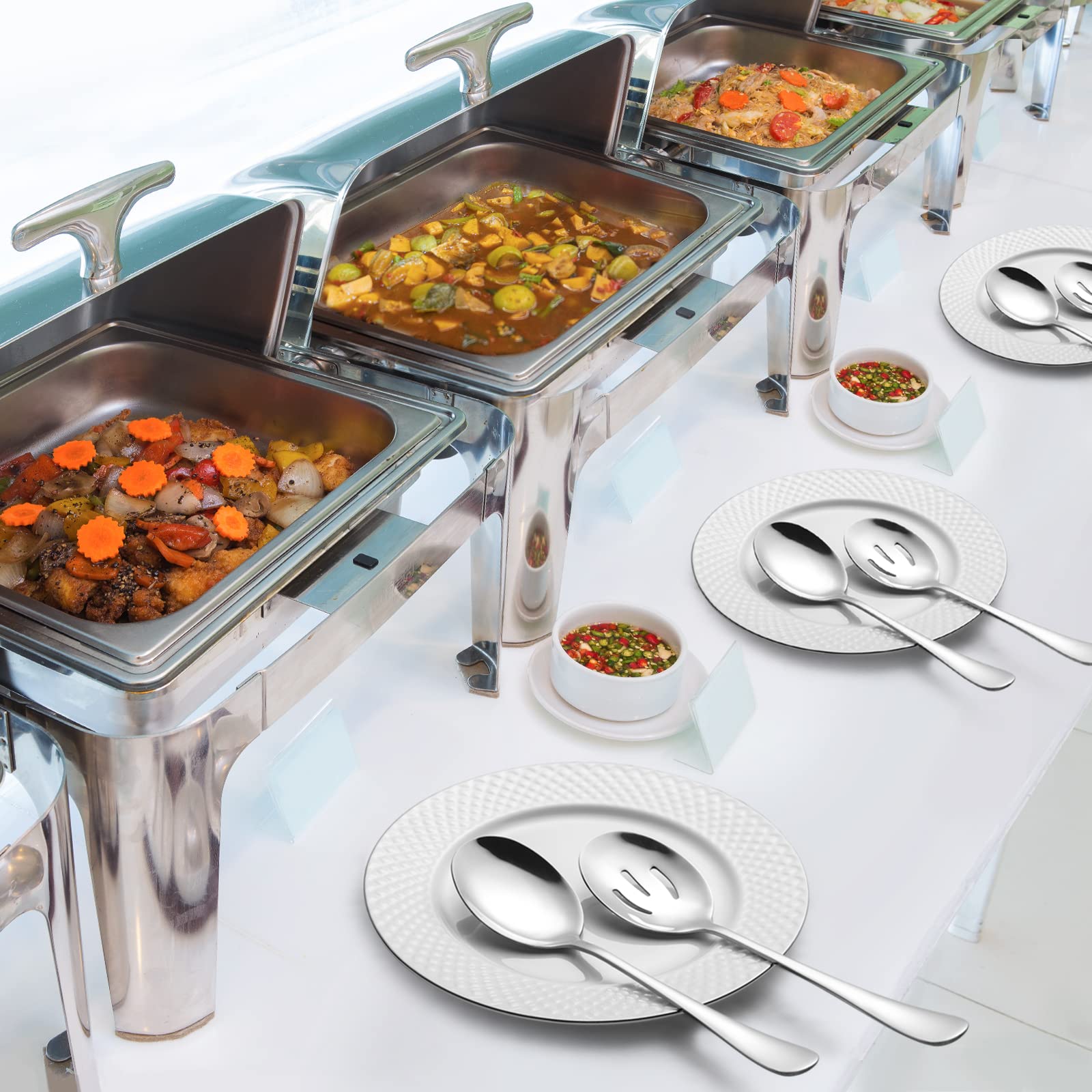 Hiware versatile serving set for catering, weddings, picnics, and dinners