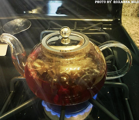 Hiware teapot blooming tea use case enhances aroma
