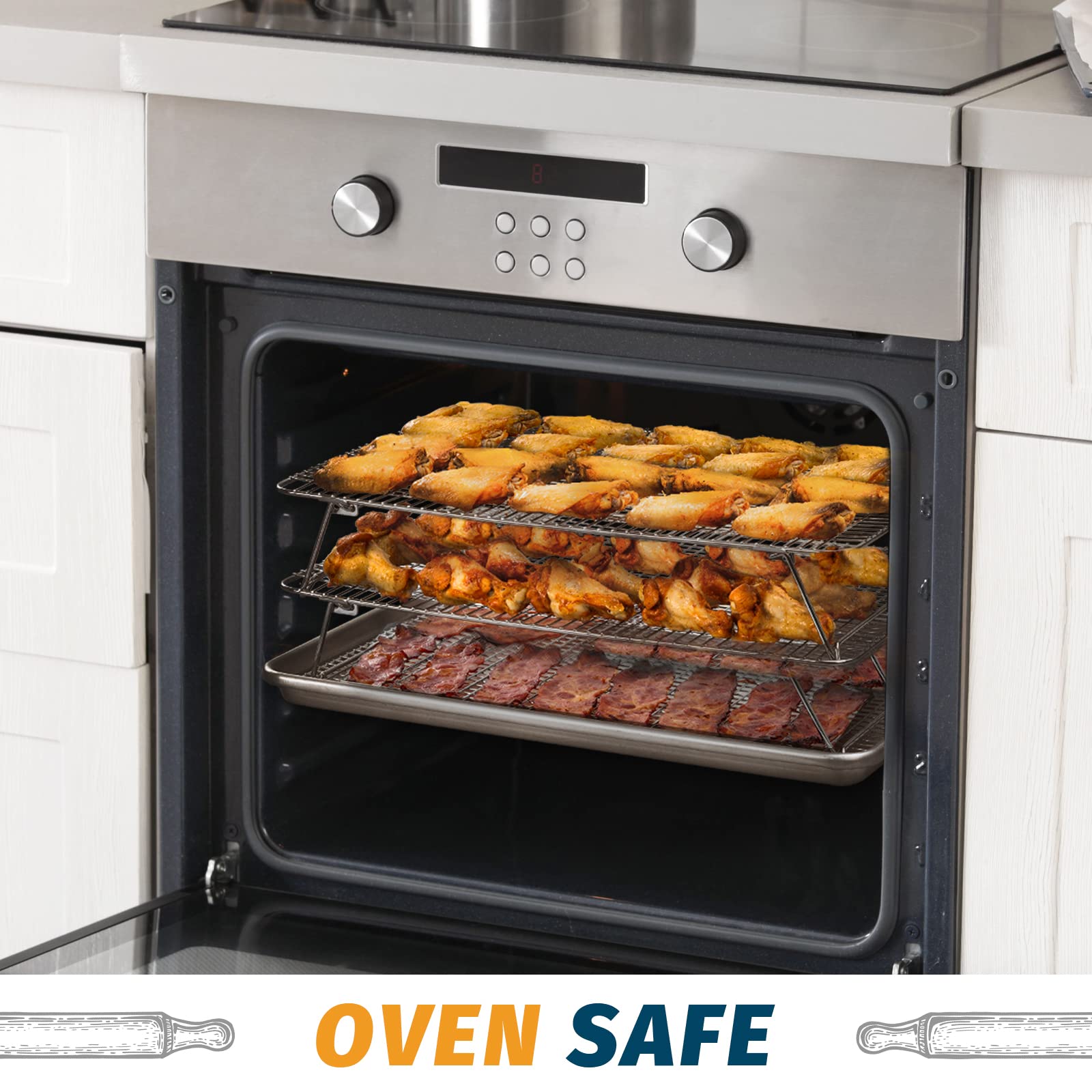 HIWARE versatile rack ideal for cookies, cakes, pastries during baking.