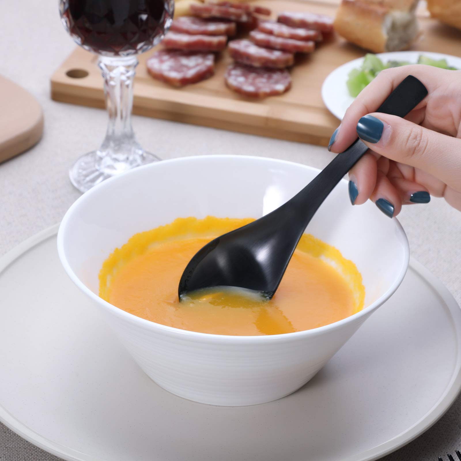 HIWARE dishwasher-safe soup spoon for easy cleanup after meals