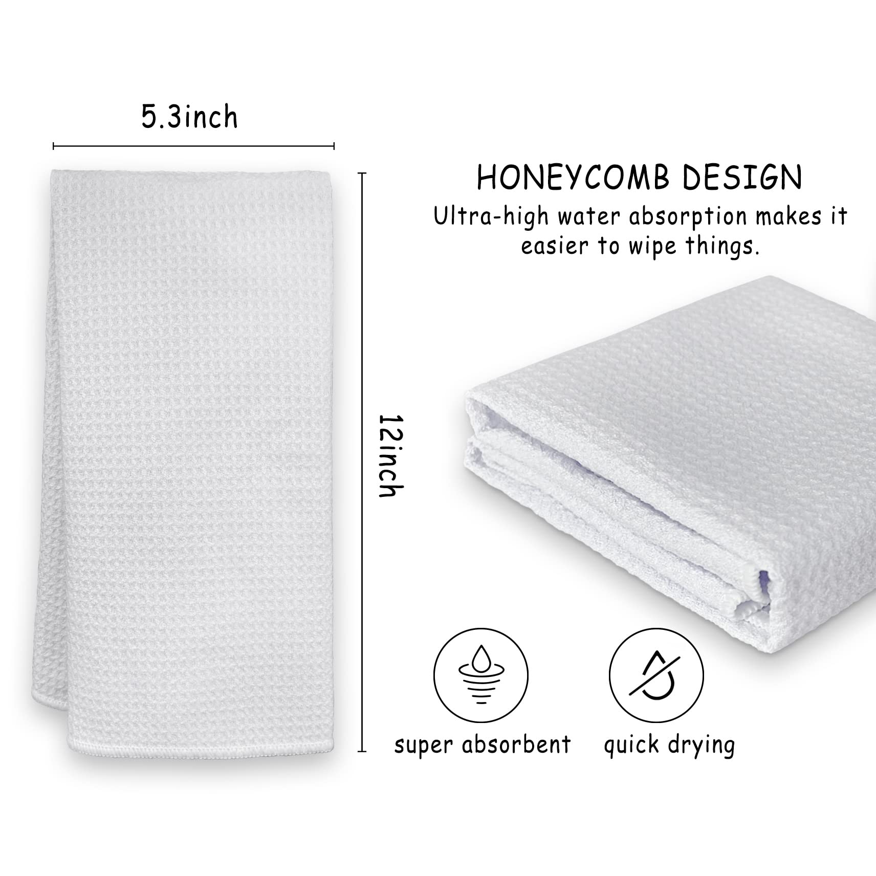 HIWX 16x24 inch towel offers festive style and absorbency