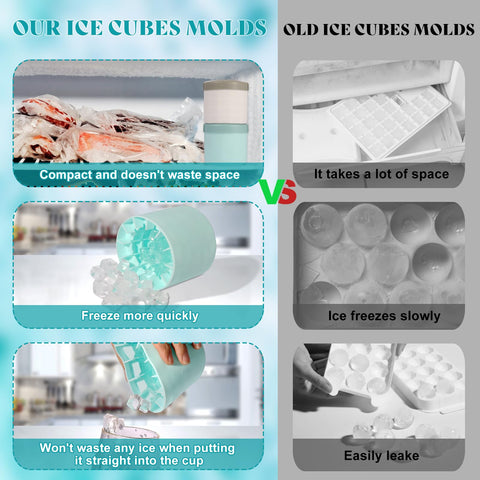 HIYALOT ice cubes ideal for beverages and frozen treats.