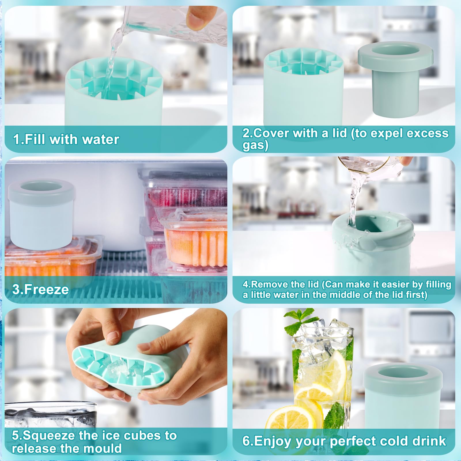 HIYALOT squeeze-and-release feature makes unmolding quick.