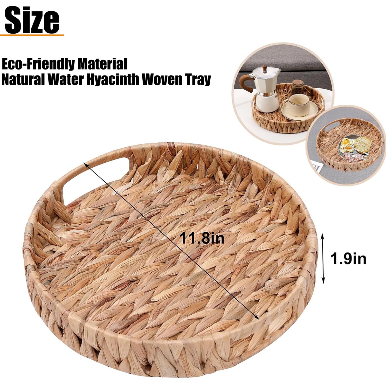 HJAYUXYO living room decor tray adds rustic warmth to the space.