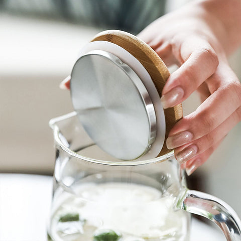 hjn glass pitcher fridge-door-fit keeps drinks ready