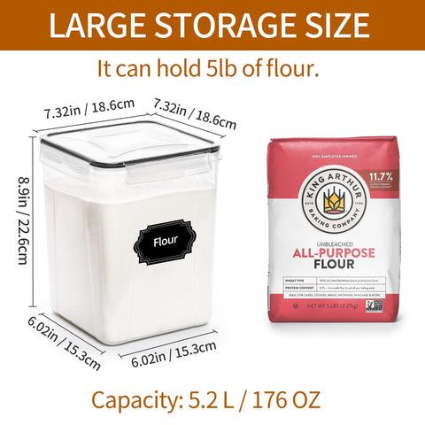 HKJ Chef 5.2L containers reveal clear bodies for easy ingredient identification
