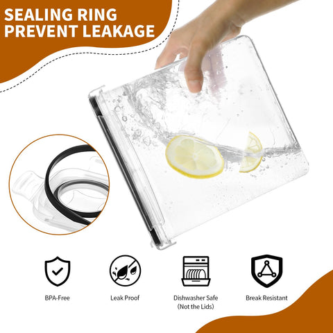 HKJ Chef container features silicone gasket for a reliable airtight seal.