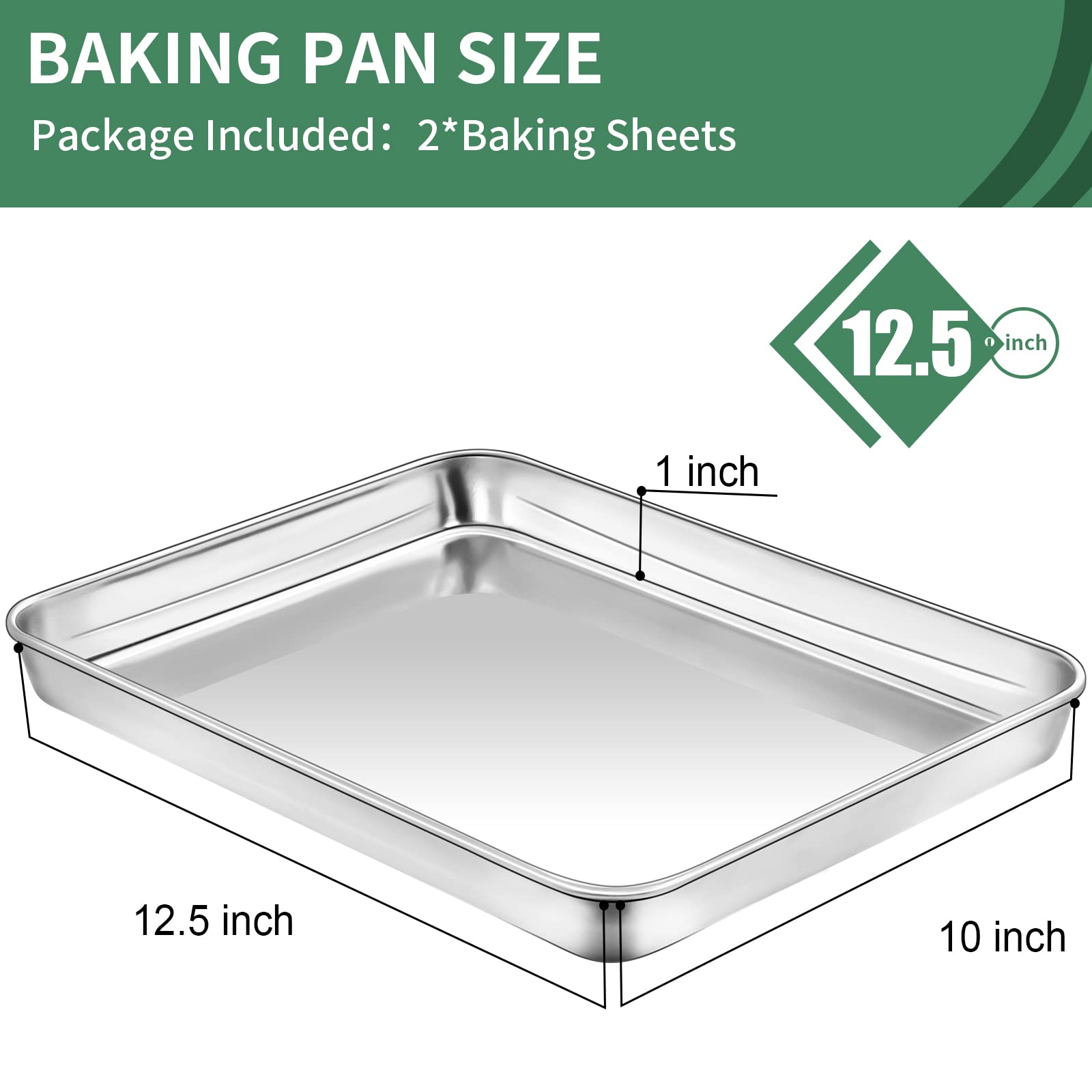 HKJ Chef baking sheets close-up highlighting mirror finish for easy release.