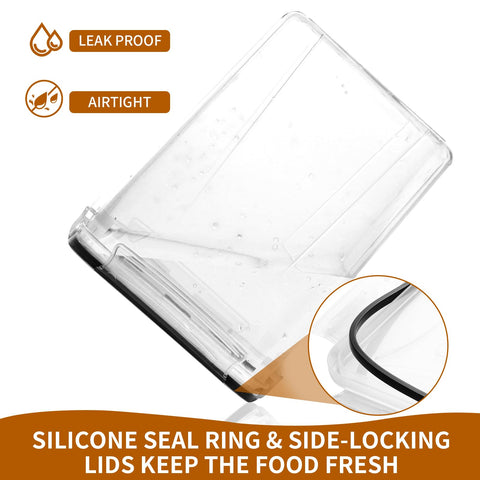 HKJ Chef BPA-free clear plastic lets you see contents at a glance