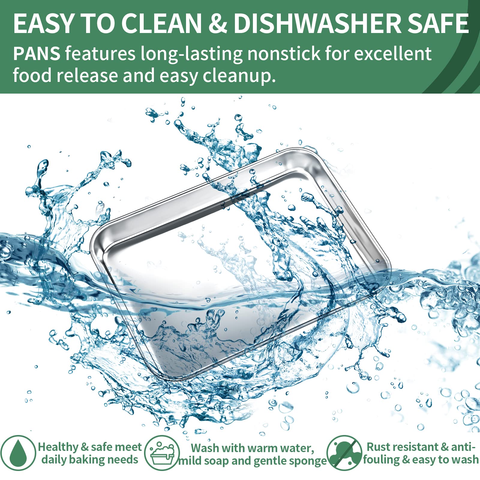 HKJ Chef smooth rimless edges offer safer handling and easy cleaning.