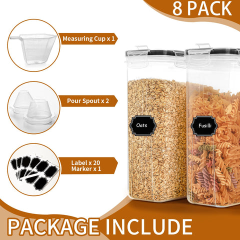 HKJ Chef cereal container lid with flip-top for clean, convenient pouring.