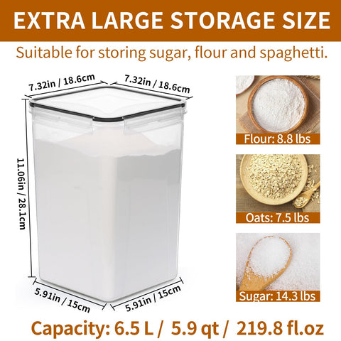 HKJ Chef stackable pantry containers save space on kitchen shelves