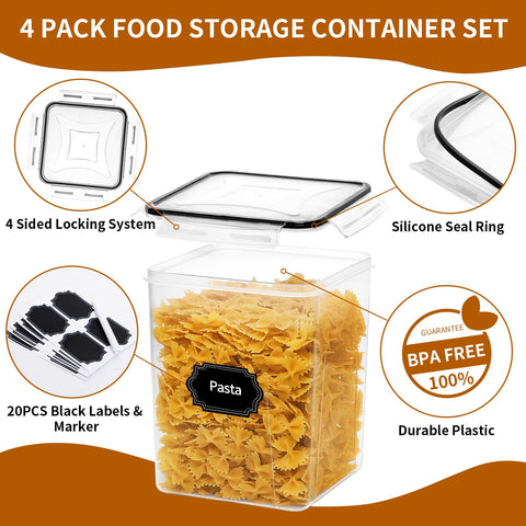 HKJ Chef stackable design shown on a tidy pantry shelf