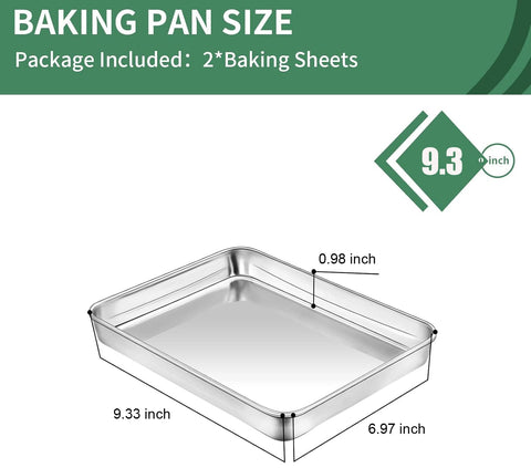 HKJ Chef stainless steel cookie pans with mirror finish for effortless food release.