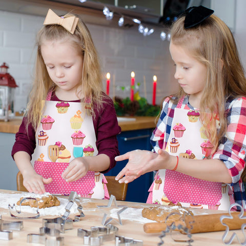 HKKDKTA kids chef hat with mushroom design adds a professional look.