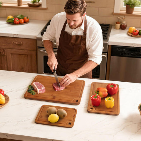 HKKZYT dark color wood kitchen board, blending elegance and practicality.