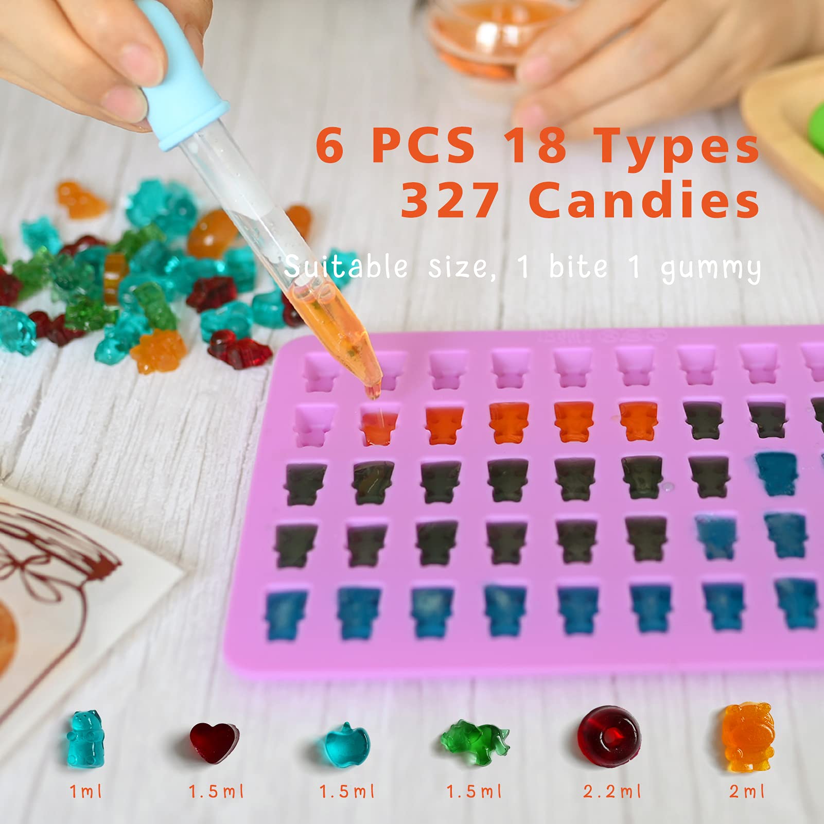 HKNMTT storage box keeps gummy molds organized and clean.
