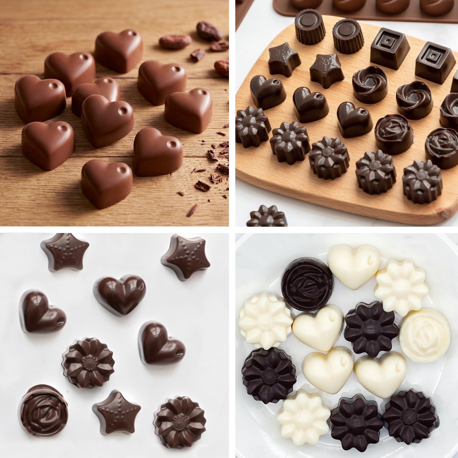 HKUCFTT whirlpool mold for swirled chocolate creations and desserts.