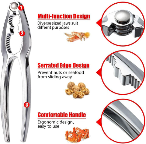 HLARTNET crab leg cracker tools ease meat extraction during family seafood meals.