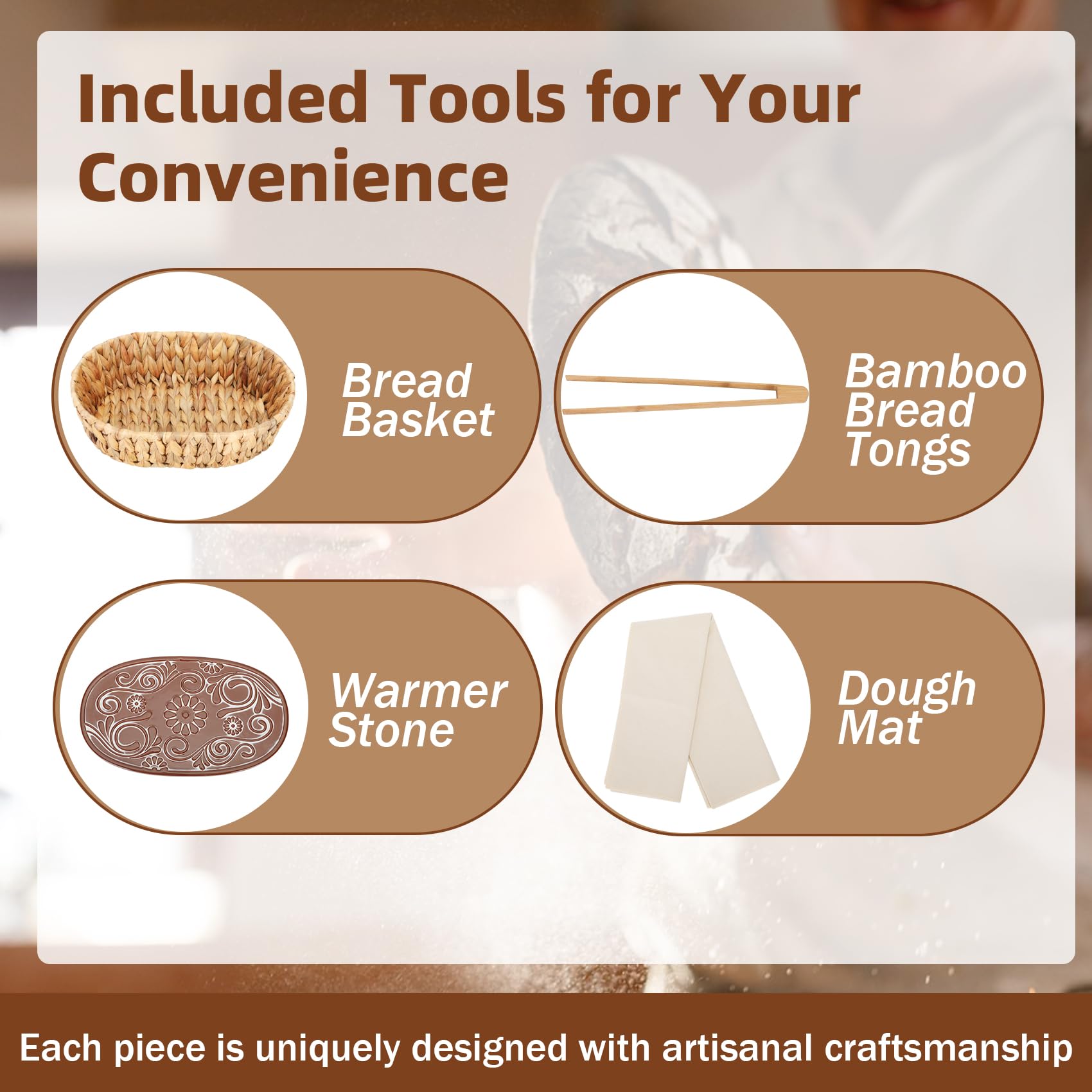 Hliay sourdough warmth basket helps keep breads cozy after baking