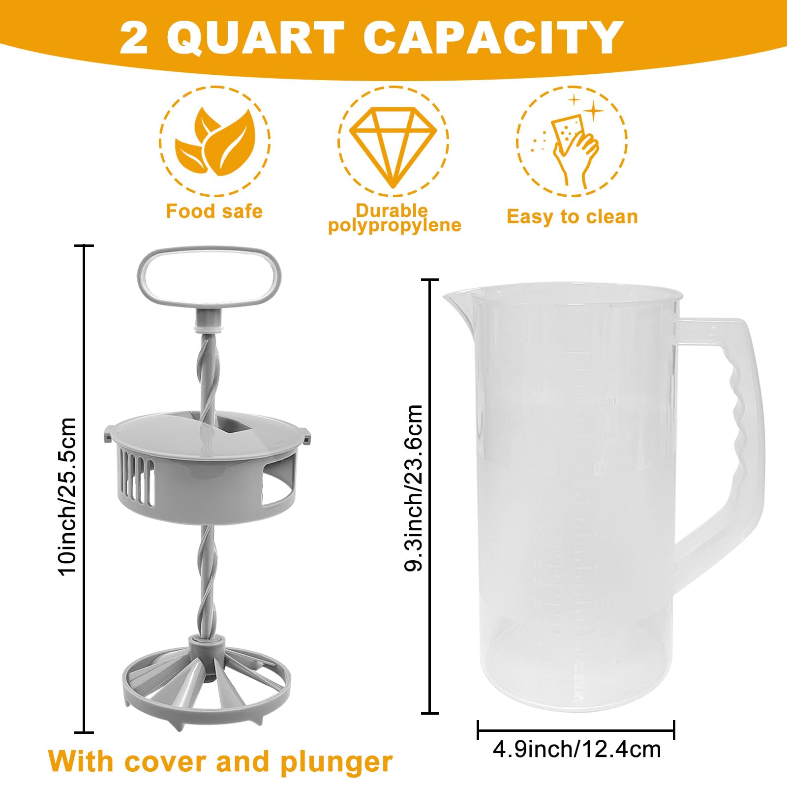 Hlimior pitcher angled-blade-inside delivers thorough mixing for even results.
