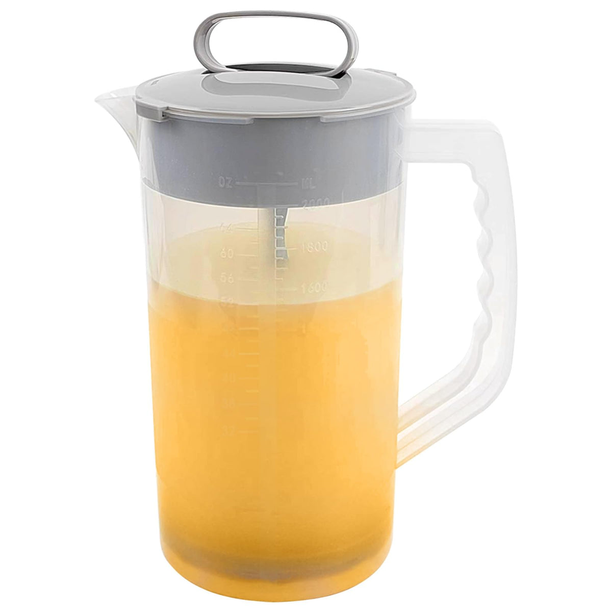Hlimior pitcher with lid-sealed design prevents spills during pouring.