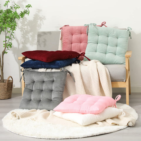 HLOVME corduroy chair cushion pink use scenarios in homes