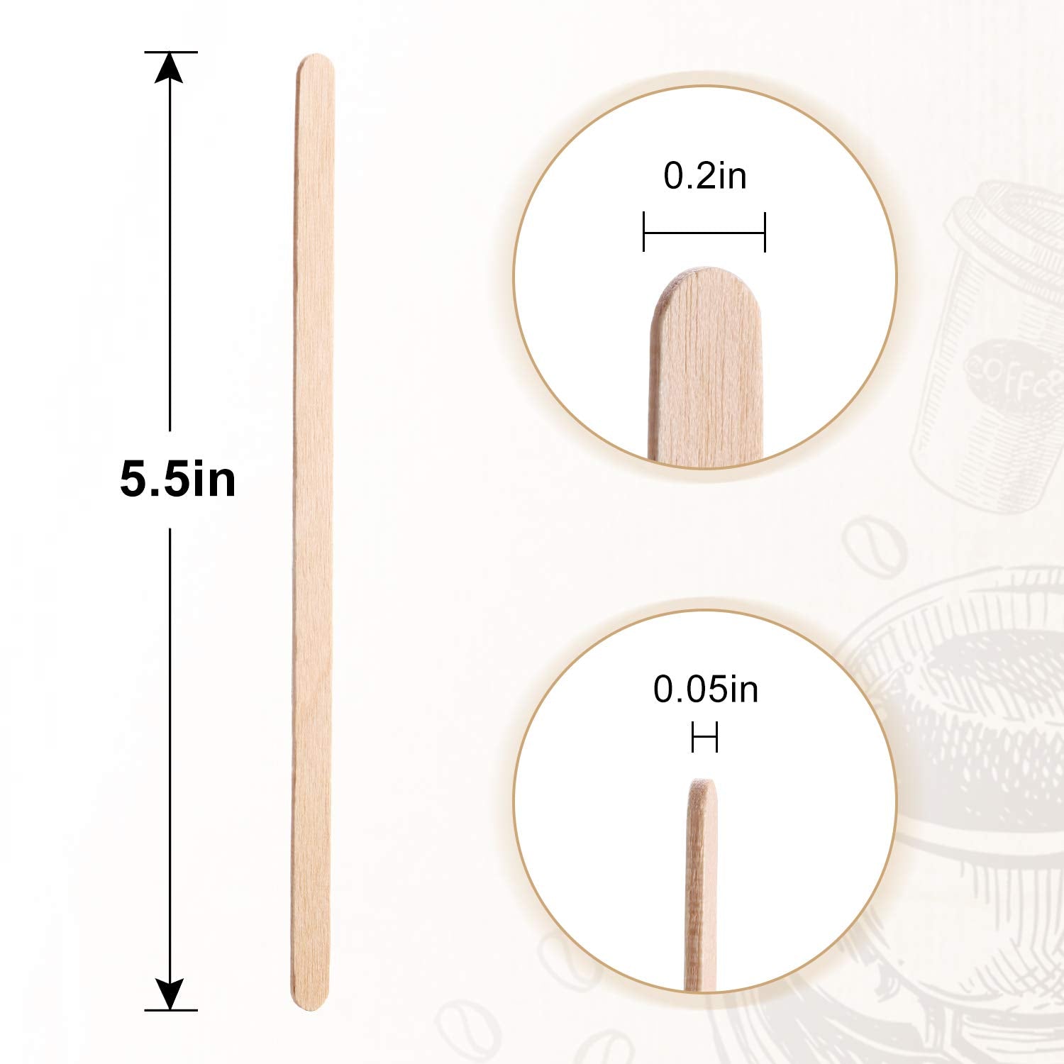 HLSN biodegradable wood stirrers help reduce waste in cafes