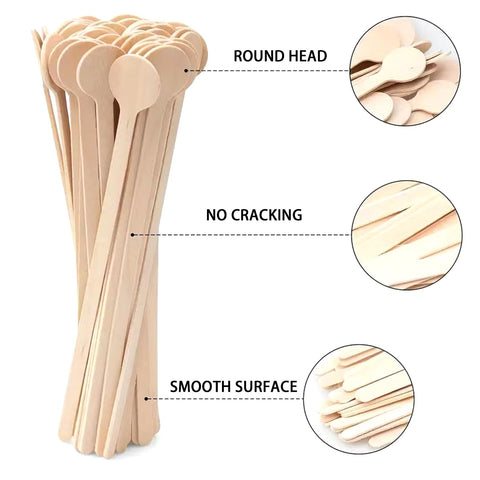 HLSN disposable wooden sticks deliver cafe-grade quality with mess-free beverage mixing
