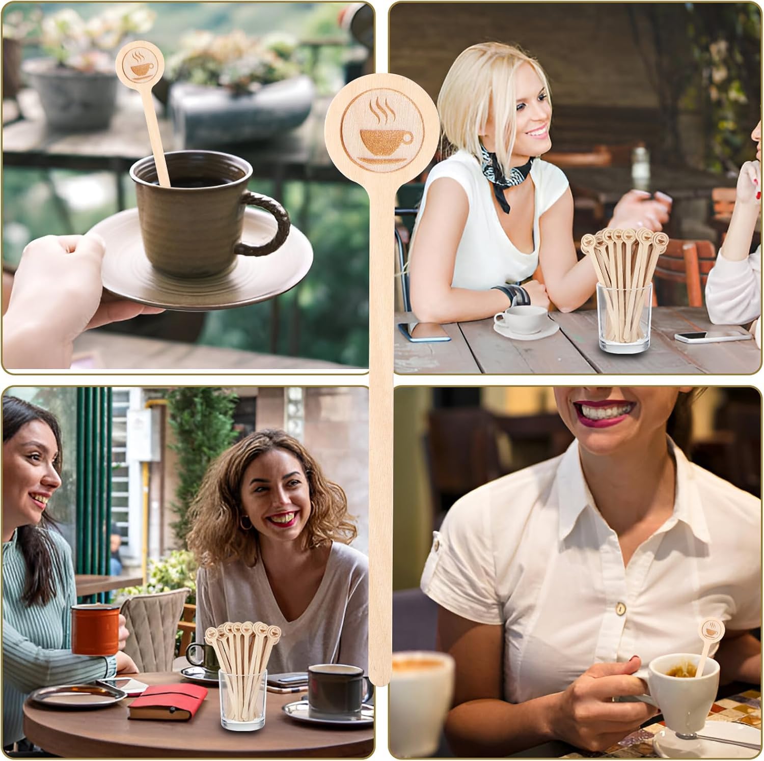 HLSN eco-friendly coffee stirrers for daily use in homes or cafes