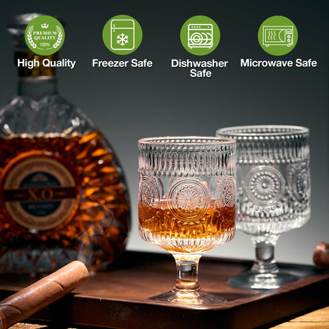 Hlukana 8oz goblet glass ideal for wine or juice.