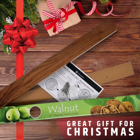 HMmagnets natural walnut grain variation adds character to the strip