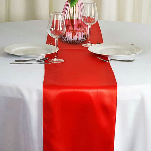 HMQIANG satin table runner shows neat seams from one-piece molding.