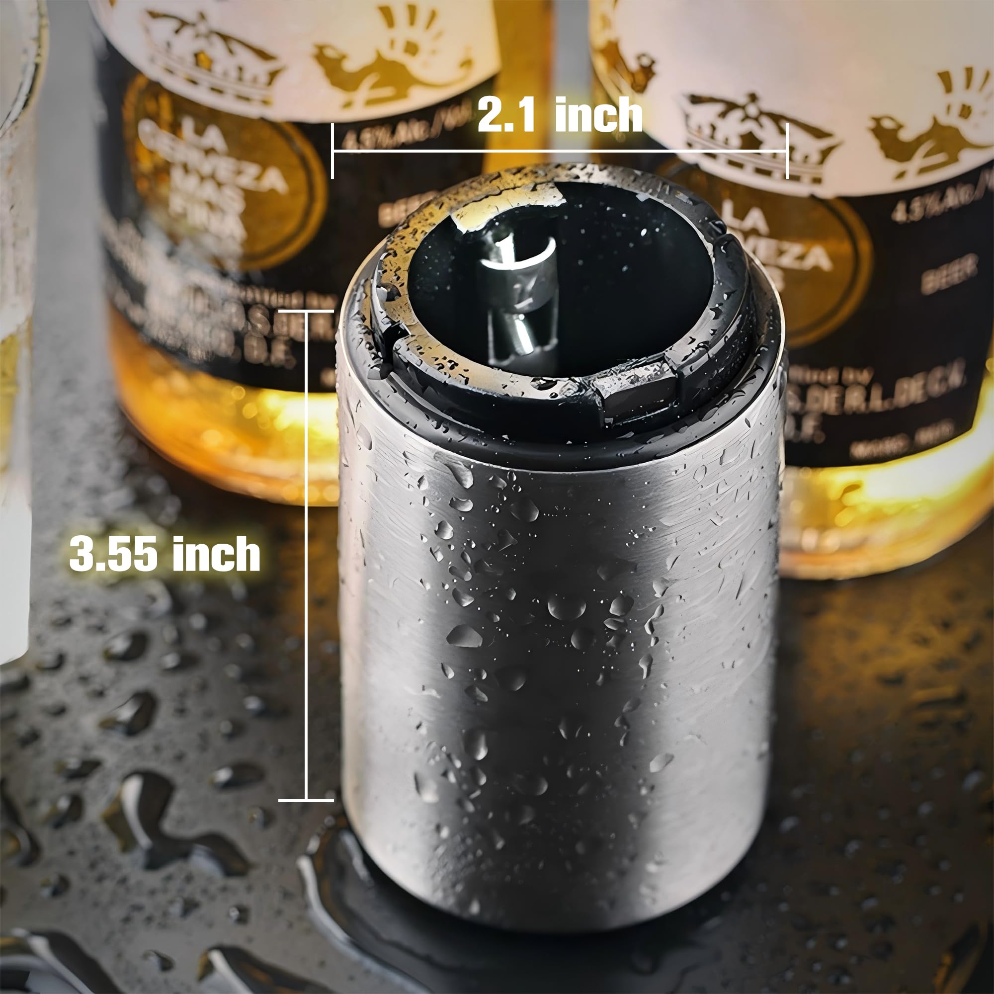 HMTIY three-pack beer opener set with cap catcher, ideal for entertaining