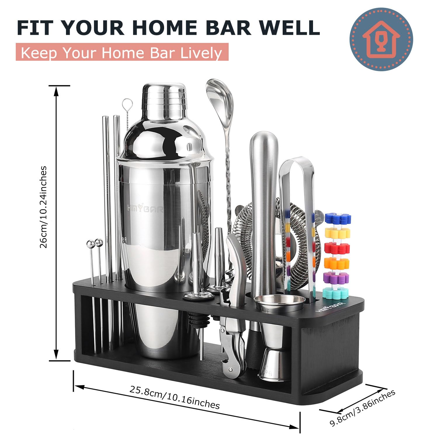 HMYBAR 39 cocktail recipe cards inspire classic and modern drinks