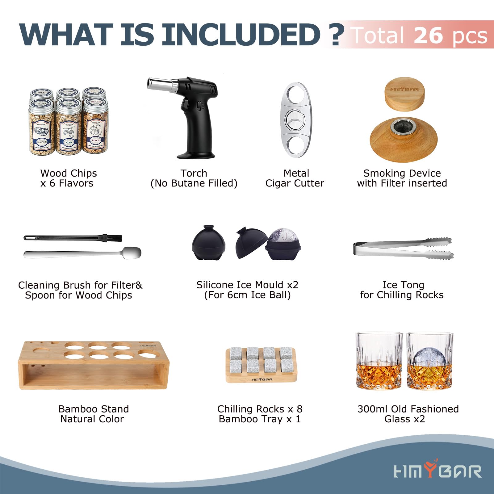 HMYBAR bamboo stand in natural color keeps kit organized