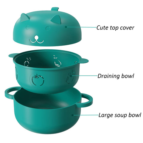 HMZXSY removable strainer bowl for rinsing produce or draining noodles.