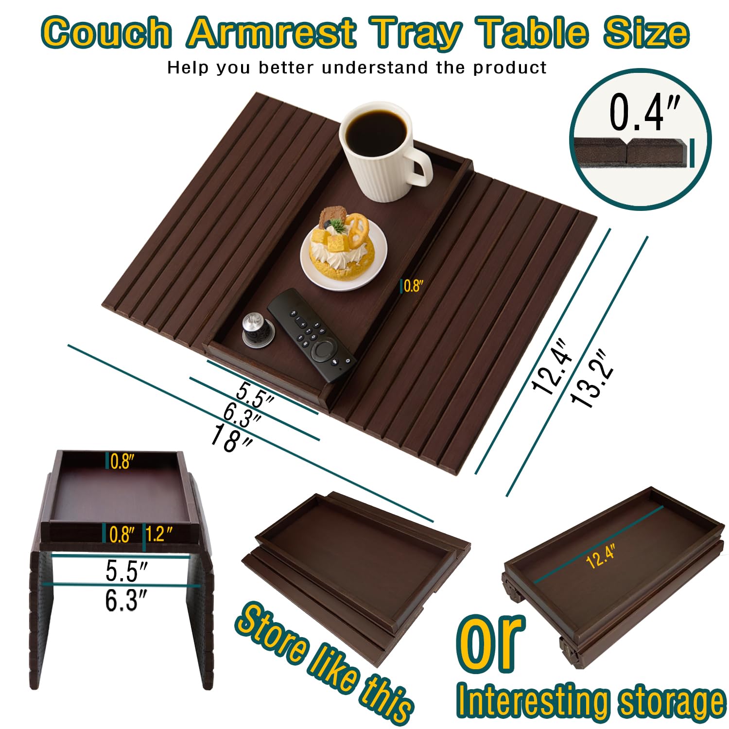 HNLISA foldable sofa tray doubles as laptop stand for on-the-go work