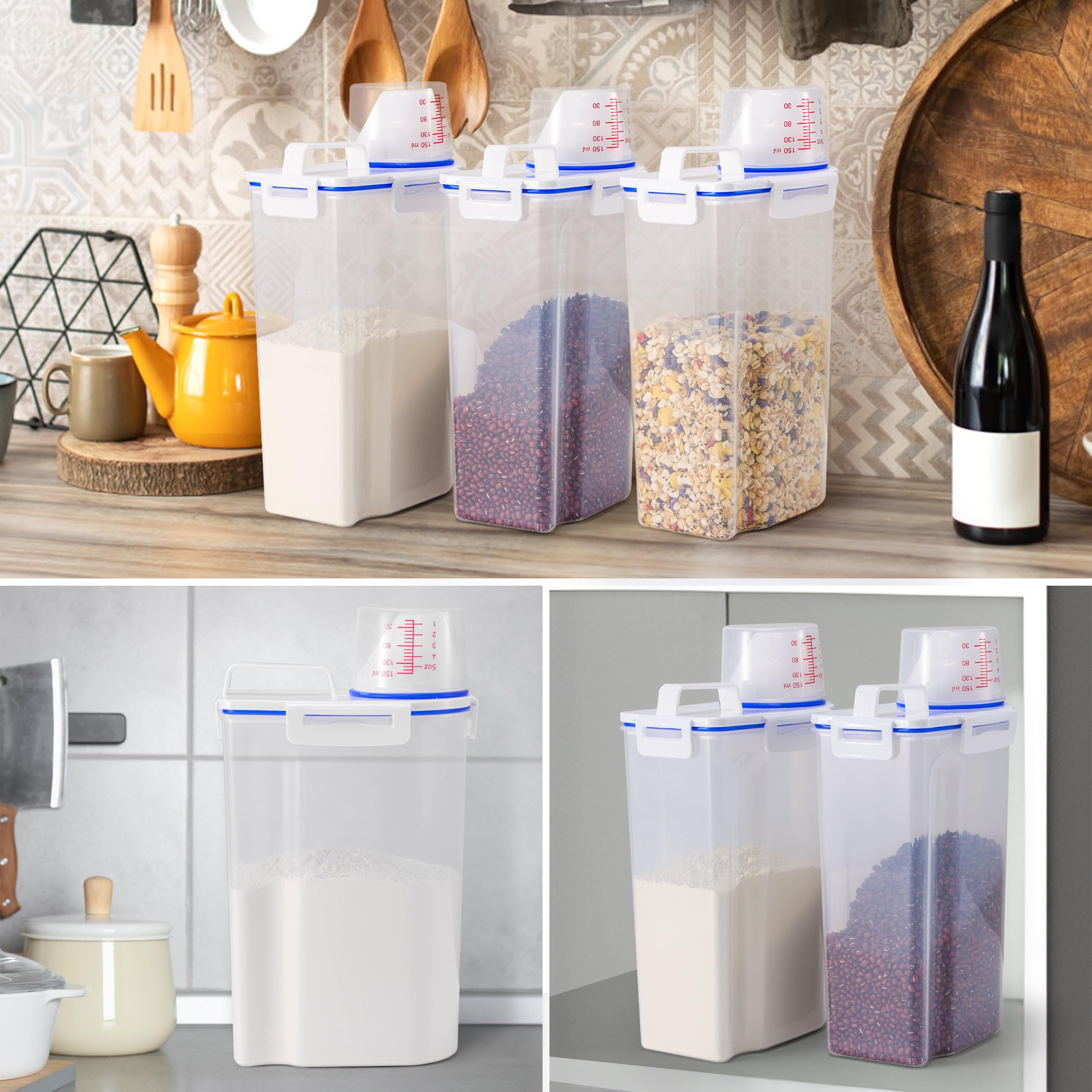 HNNJCK BPA-free plastic storage offers safe, durable storage.