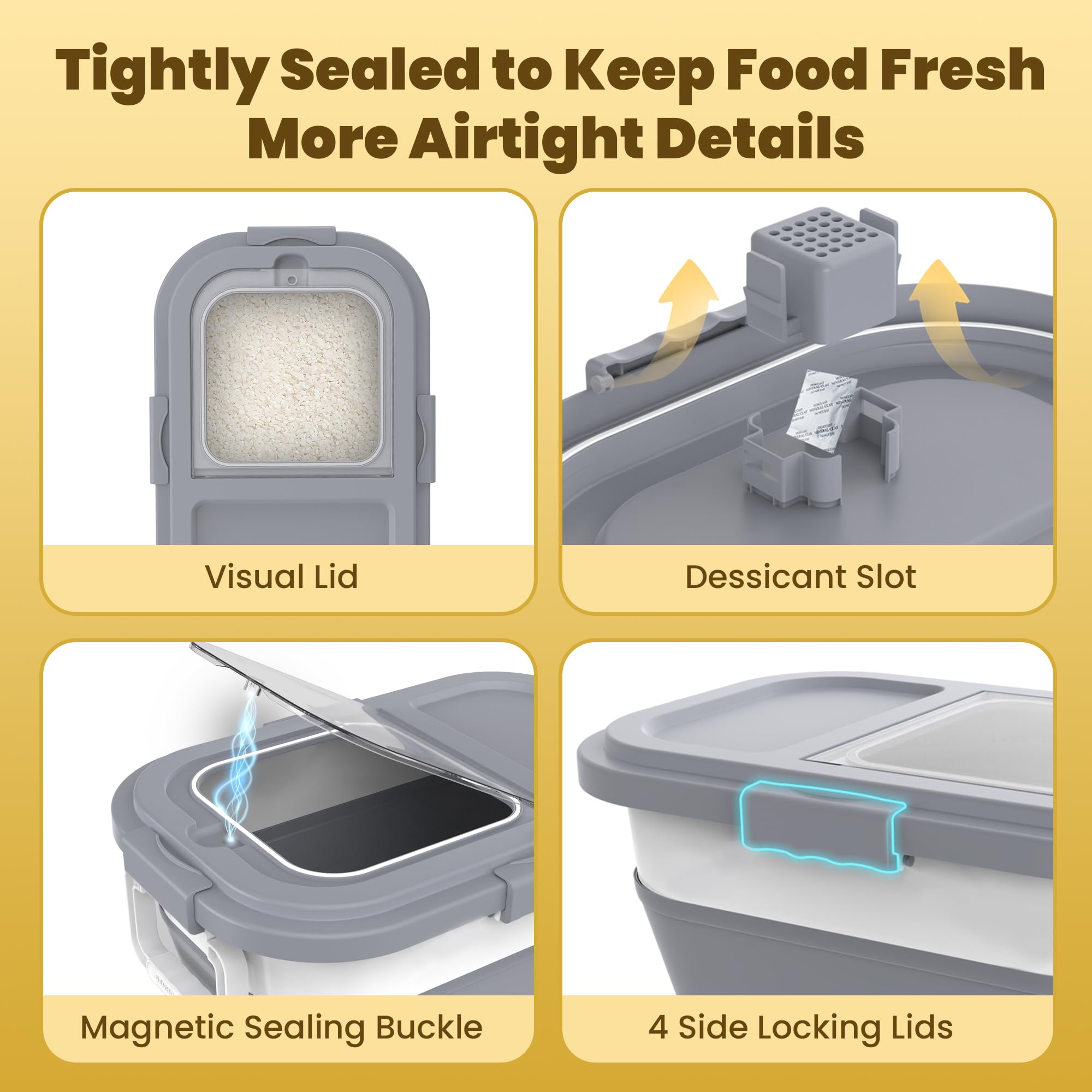 HOYTAMDAR lid features a desiccant slot to control moisture