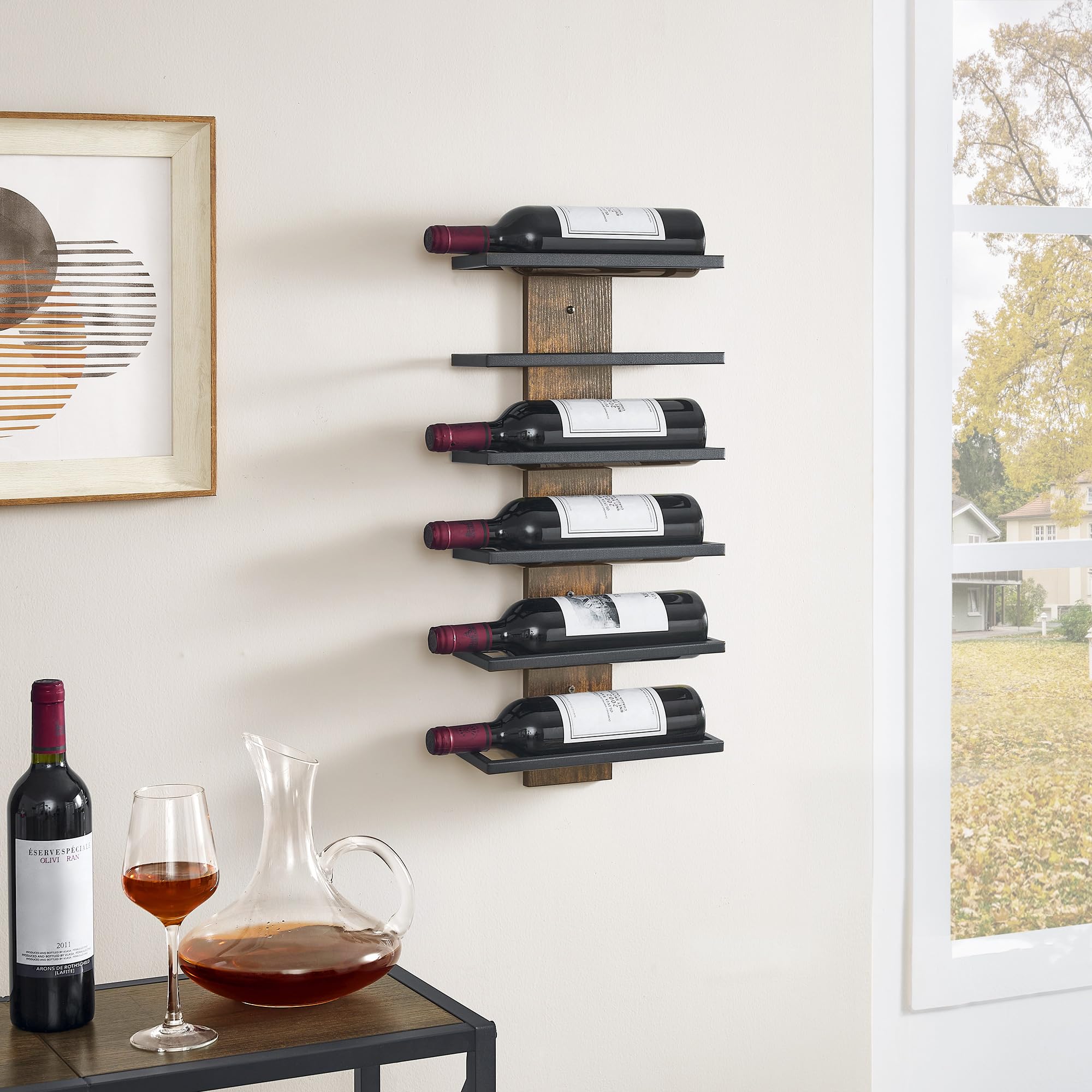Hoctieon space-saving design maximizes vertical wine storage