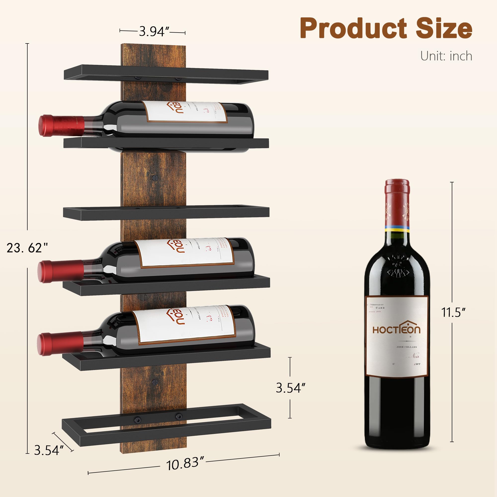 Hoctieon wall rack doubles as towel storage in bathroom