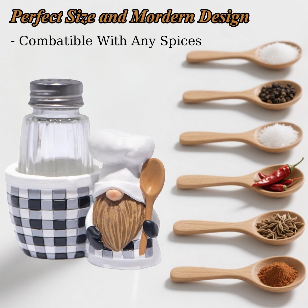 Hodao detachable glass shakers enable easy, mess-free refilling.