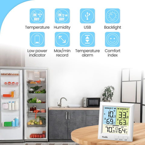 HODIK 330ft remote range lets you monitor from another room.
