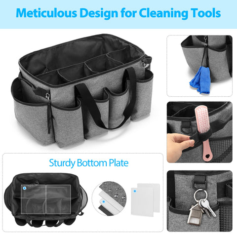 HODRANT Left pocket stores cleaning tools for quick access during tasks.