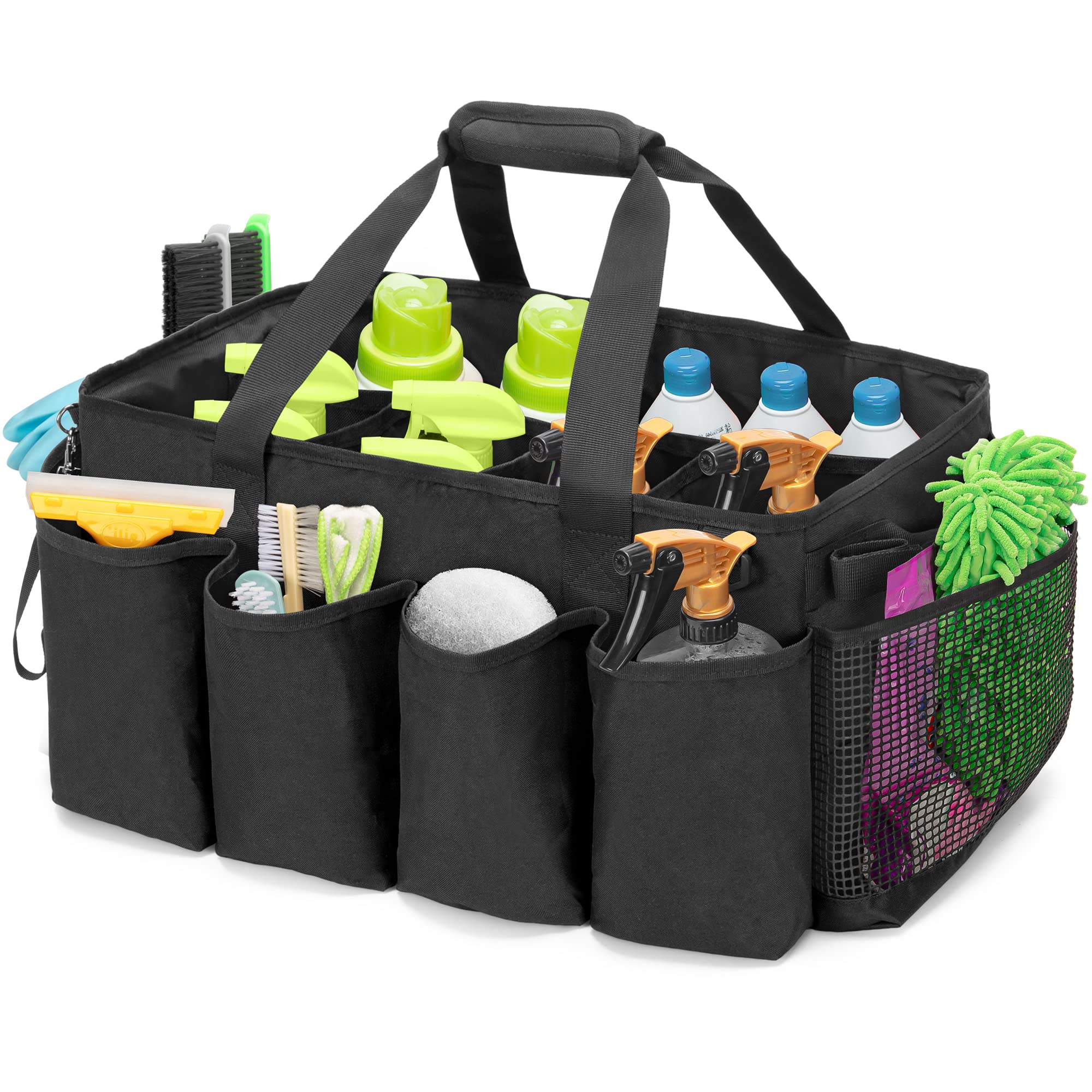 HODRANT Extra-Large Cleaning Caddy main compartment ideal for organized supplies.