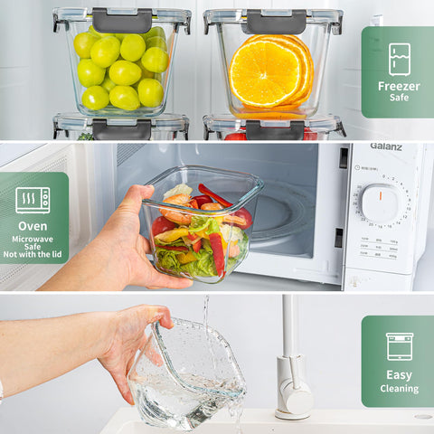 Hoenjuno airtight leak-proof lids ensure spill-free storage for fresh meals.