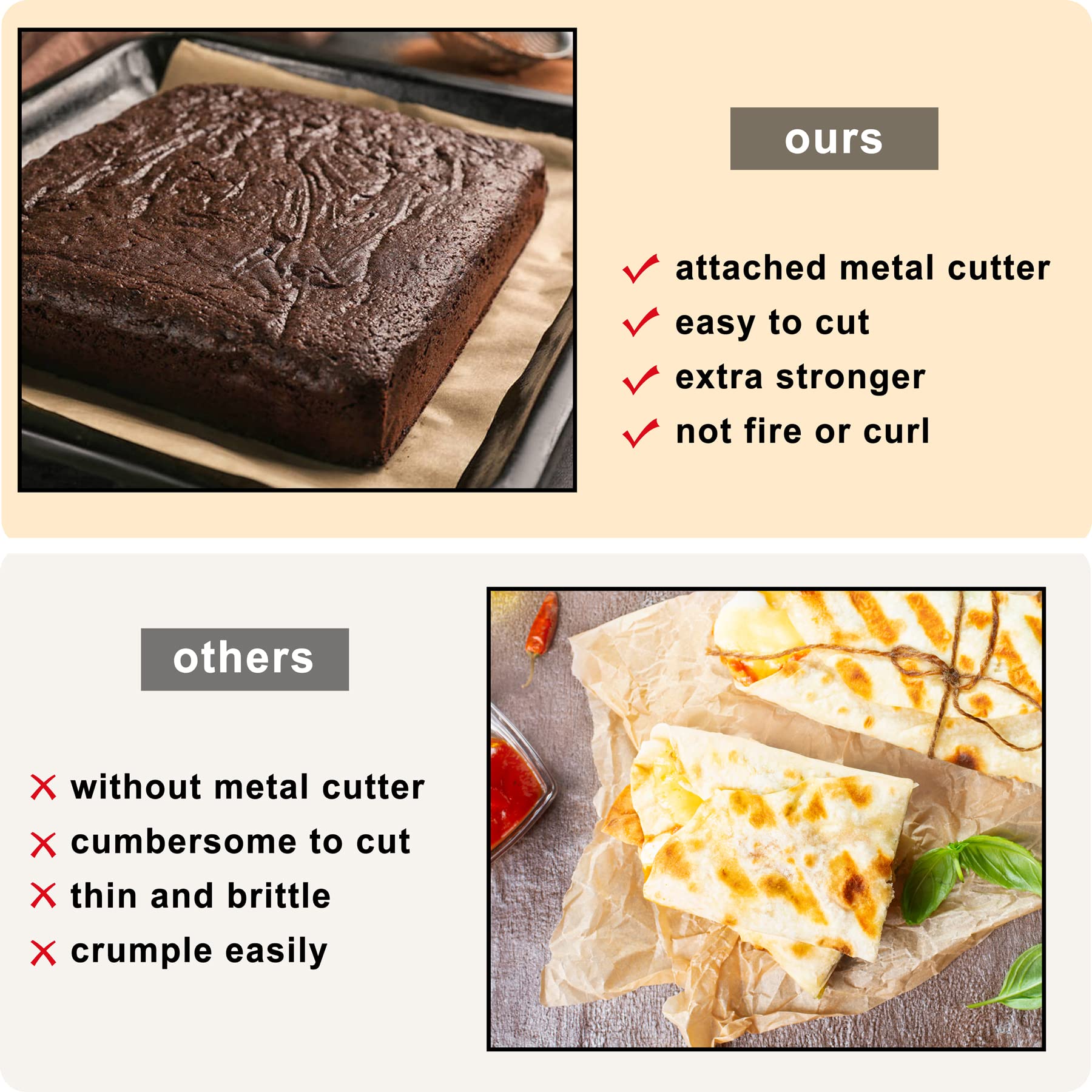 HOFHTD parchment paper roll ideal for air fryer use and quick cleanup