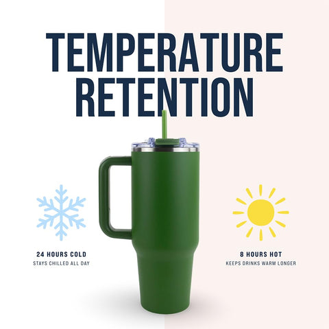 Hogg Big Swig 40oz tumbler with straw for effortless sipping